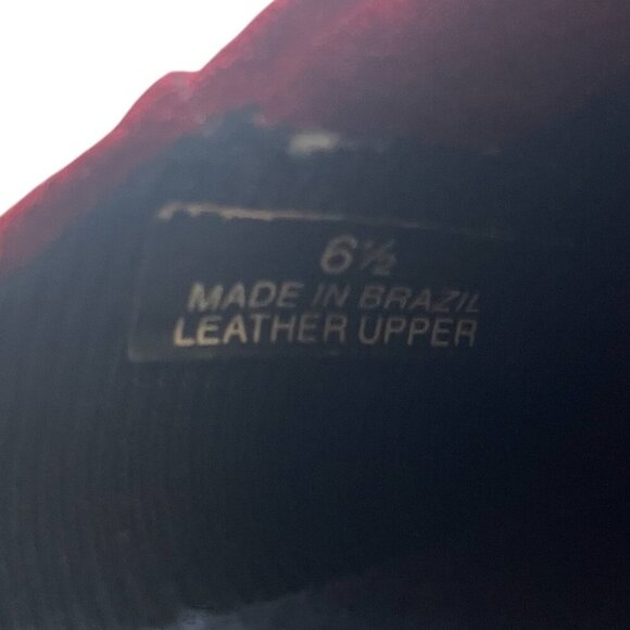 DKNY Red Suede Soft Leather Slip On Clogs Womens Size 6.5M - Picture 8 of 12